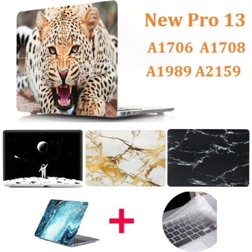 Cartoon Marble Coque for Macbook Pro 13 2018 2019 Laptop Case A1706 A1989 A2159 Hard PVC for Mac book Pro 13 Case Keyboard Cover