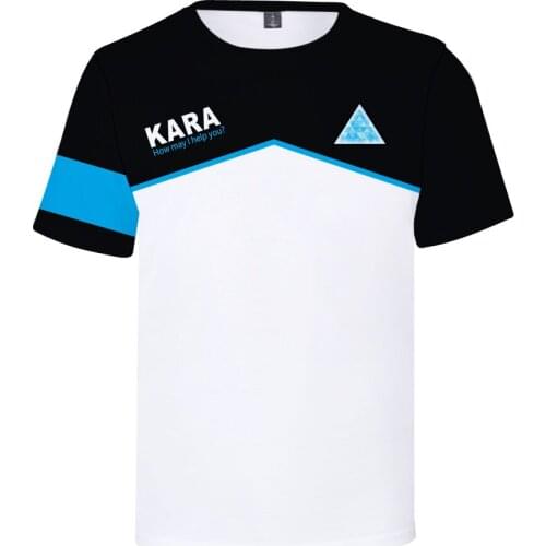 New Hot Detroit Become Human Body T-Shirt Unisex Summer Short-Sleeve 3D Print KARAT Shirt Detroit Casual O-Neck Top