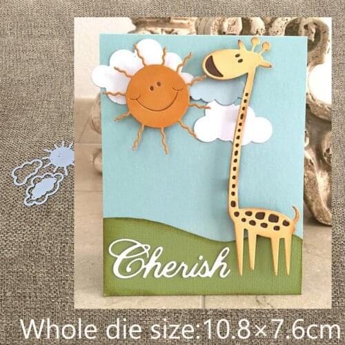 New Design Craft Metal Cutting Die die cuts lovely sun clouds decoration scrapbooking Album Paper Card Craft Embossing die cuts
