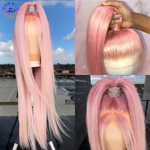 New Yellow /Pink Lace Front Wig for Black Women 13x4 Straight 613 Mixed Blonde Lace Frontal Wig Preplucked With Baby Hair