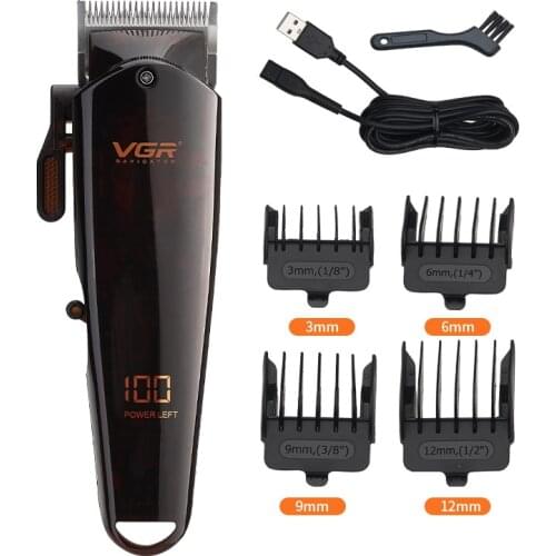 Rechargeable Hair Cut Machine with LCD Display electric Hair Clipper Professional Adjustable Trimmer for men Styling Tools