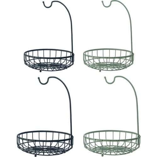 Wrought Iron Fruit Basket Kitchen Countertop Snacks Bread Banana er Storage Organizer Vegetable Holder Fruits Stand