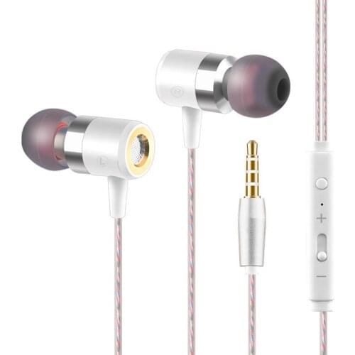 3.5mm In Ear Wired Headphones Running Fitness MP3 Earphones Sport Earphone with Microphone Headset for Huawei Honor for Redmi