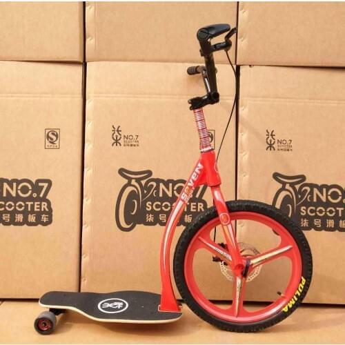 3-wheel Scooter With Disk Brake Big Inflatable Wheel Stunt Scooter