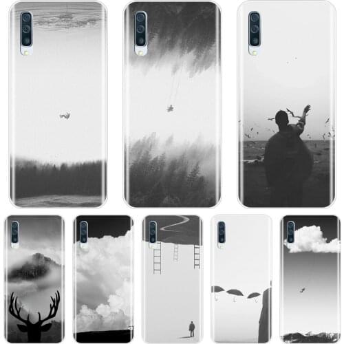 Back Cover For Samsung Galaxy A40 A30 A20 A10 Black White Art Silicone Soft Phone Case For Samsung Galaxy A50 A60 A70 A80