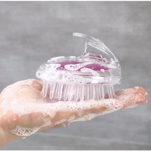 1PCS Hair Scalp Shower Washing Hair Shampoo Brush Comb Handheld Vibrating Massager With Skin Protecting Rounded Fingers