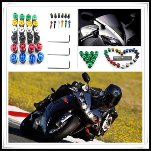10PCS 5mm Motorcycle Screw Kit BOLTS Motorbike Windscreen Windshield Bolt Screws for BMW R1200GS R1200GS Ducati 999 S R