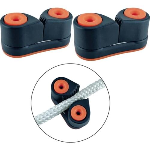 2 Pieces Fast Entry Cam Cleat 3-12mm Dia. Wre Fairlead for Sailboat Canoe