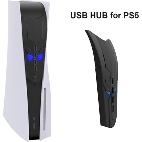 4 Port USB Hub High Speed Expansion Splitter Adapter for PS5 PS4 Xbox One S Series X Nintend Switch Game Console Original Import