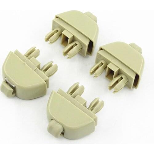 4Pcs 6R0857561 Beige Sun Visor Support Retainer Clip Hanger Holder Hook for Passat B7 Polo Up! Citigo Rapid Seat MII 6R0 857 561