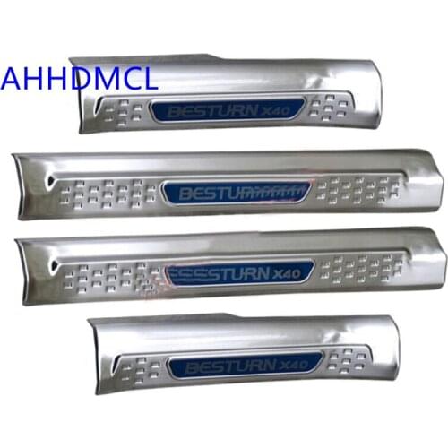 Car Welcome Pedal Threshold Strip Door Sill Strip For Besturn X40 2017 2018 2019 2020