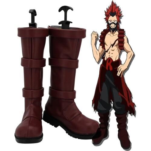 Boku no Anime Hero My Hero Academia Eijiro Kirishima Cosplay Boots Shoes Party Cosplay Boots Custom Made Shoes