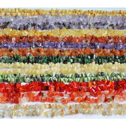 Gravel Irregular Shape 5-8mm Natural Mixed Color Stone Beads for Jewelry Making Crystal Onyx DIY Bracelet Necklace Strand 16