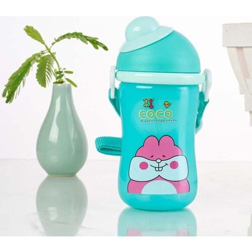 350ML My Kids Water Feeding Bottle Children Cartoon Rabbit Drinkware Tea Coffee Milk Sweet Bottle Kid Birthday Cute Gifts