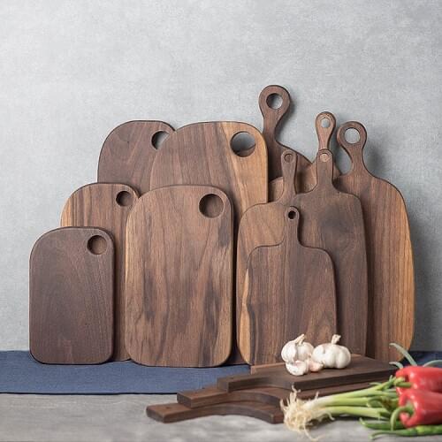 Black walnut chopping block bread board sushi plate pizza cutting board chopping board pallet all solid wood patchwork
