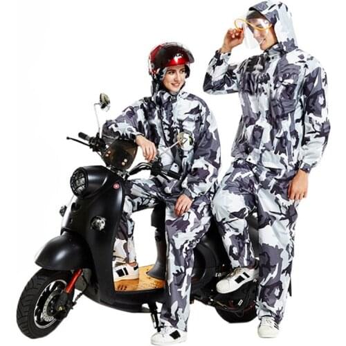 Camouflage Raincoat Waterproof Outdoor Rain Pants Cycling Motorcycle Rain Coat Fishing Camping Poncho Rainwear Women/Men Set Hot