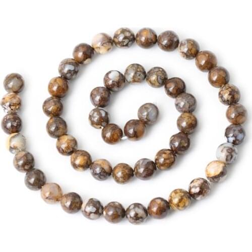 LOOSE BEADS fire lace Opal round 6/8/10mm 14inch wholesale for DIY jewelry necklace