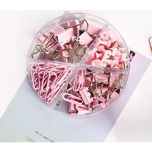 Metal File Paper Clips Binder Clamps Ticket Holder Office School Stationery Binding Supplies Paper Clip Cute Fashion School