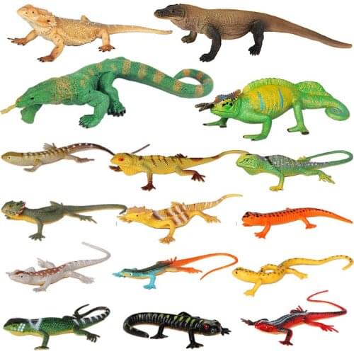 Simulation Reptile Model Lizard Toy Gecko Chameleon Doll Komodo Dragon Childrens Cognitive Gift Figure Model