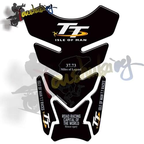 Motorcycle Sticker Gas Fuel Oil Tank Pad Protector Decal For Isle of Man tt