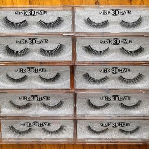 New band DOCOCER Mink Lashes 3D Mink False Eyelashes Long Lasting Lashes Natural & Lightweight Mink Eyelashes 1 pair Packaging