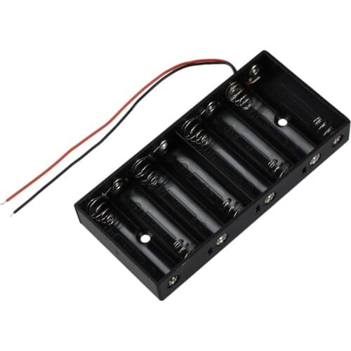 New Plastic 8 X 1.5V AA 2A CELL Battery Holder Storage Box standard 12V Case