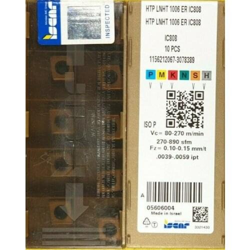 ORIGINAL 10PCS CARBIDE INSERT HTP LNHT 1006 ER IC808