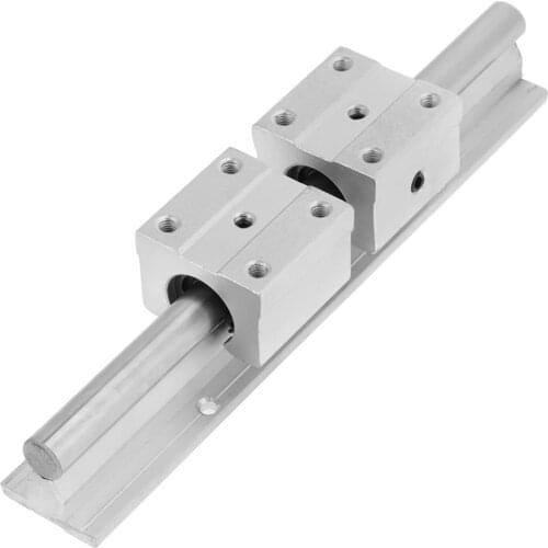 Bearing Seat SBR12 Shaft Hardware 200mm SBR12UU 1 Pair Strong And Sturdy Lock Accessories 2 Pieces High-carbon Steel 2pcs