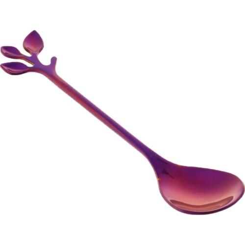 Rainbow Stainless Steel Iced Teaspoon for Mixing, Cocktail Stirring, Tea, Coffee, Milkshake,12cm, Cold Drink