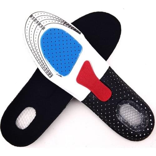Shoe Sole Sports Insole Breathable Silica Gel Suspension Sweat Absorption Buffer Men and Women Free Cropping