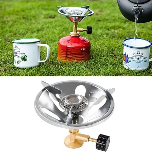 Camping Stove Ultralight Travel Stove Cooking Tool Gas Burner Tourist Equipment Safe Boiler Liquefied Gas Stove Outdoor Picnic
