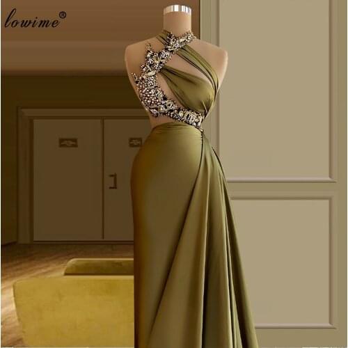Special Rhinestons Evening Dresses Long Mermaid Evening Gowns Sleeveless Vintage Celebrity Dresses Party Dresses Robes De Soirée