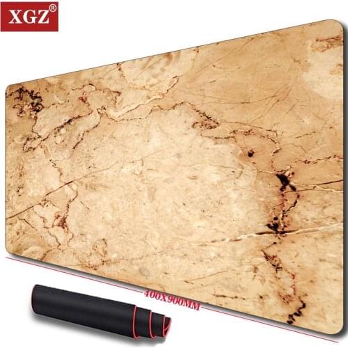 XGZ Marble Large 300X900MM Gaming Mouse Pad Non-slip Waterproof Rubber Base Computer Keyboard Accessories Csgo Lock