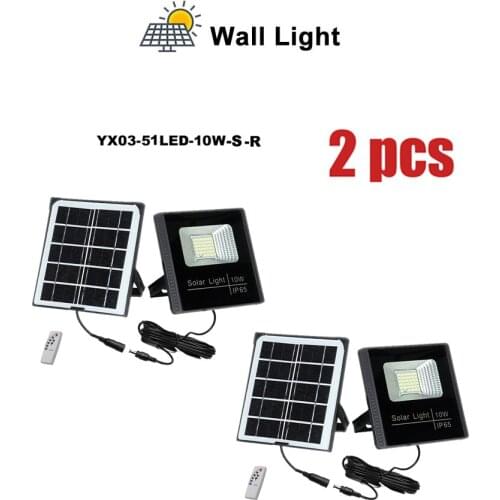 2pcs Wireless Solar Wall Lights Outdoor Waterproof Light Control Garden Street Security Nightlight Solar Powered Lamps seperable