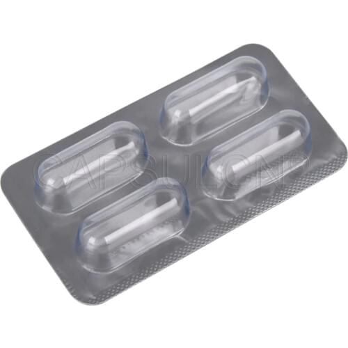 4 holes Capsules Blister Pack Size 00 capsules,330 pcs Capsule Blister Packing Sheet