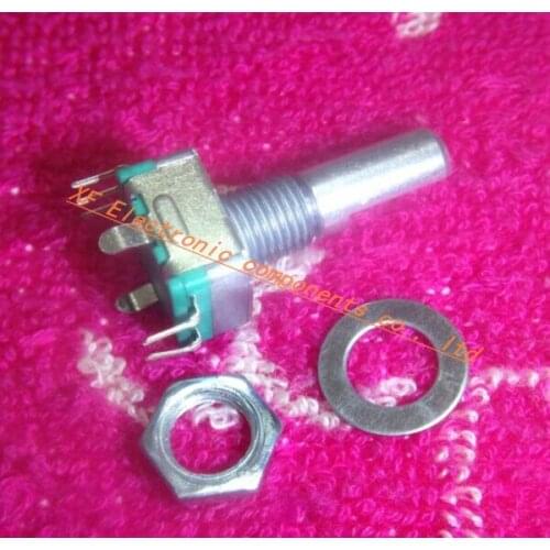 50pcs/lot Rotary encoder switch EC11 five feet short handle 20MM