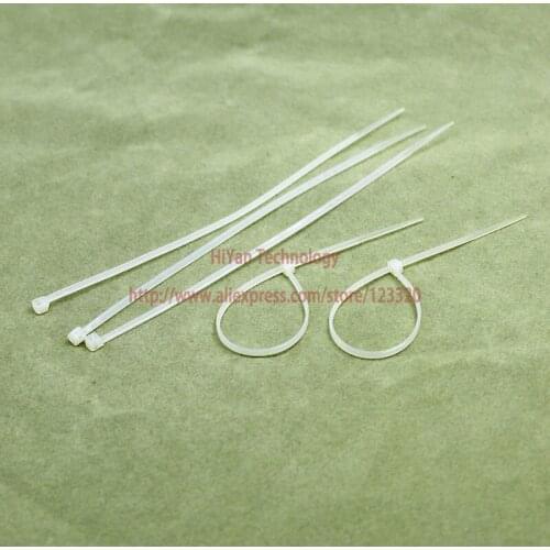 500pcs/lot) 4x150MM White Cable Wire Zip Ties Nylon Cable Tie Self Locking