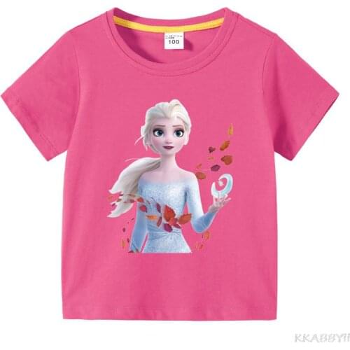 Disney Frozen Kids Clothes T Shirt Children T-shirt For Boys And Girls Toddler Shirts Tee Dropship