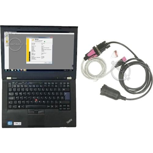 Auto diagnostic scanner for Sculi Liebherr diagnosis software + wire harness + t420 laptop Liebherr diagnostic scanner