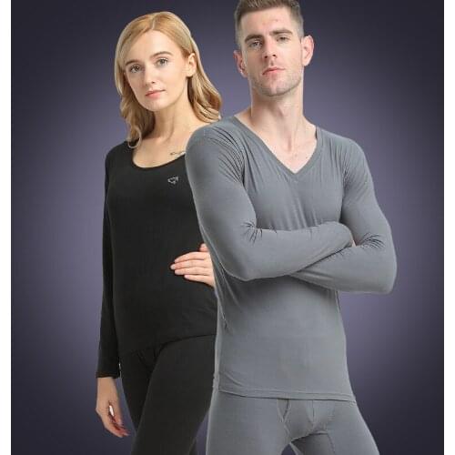 Elastic Tight Sets Long Johns Men Thin Solid Color Basic Thermal Underwear Fitness Underpants And Undershirts Thermo