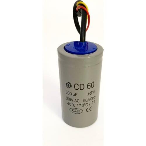 Kiger staring capacitor CD60,600uf,300V.AC,50/60Hz,-40/70 temperature/21