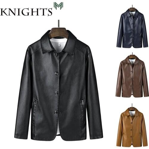 Street Knights Faux Leather Jacket Men Casual Pu Loose Motorcycle Jackets Male Streetwear Oversized Coat New Spring and Autumn