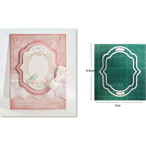 Layering Background Frame Metal Cutting Dies Stencils dies for DIY Scrapbooking dies Decoration Paper Craft dies Embossing Dies