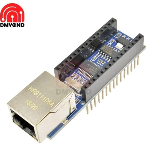 Wholesale Mini ENC28J60 Webserver Module Ethernet Shield V1.0 Board for Arduino Nano v3.0 Microchip ENC28J60 Ethernet HR911105A
