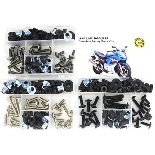 Fit For Suzuki GSX 650F 2008-2015 Motorcycle Complete Full Fairing Bolts Kit Fairing Clips Speed Nuts