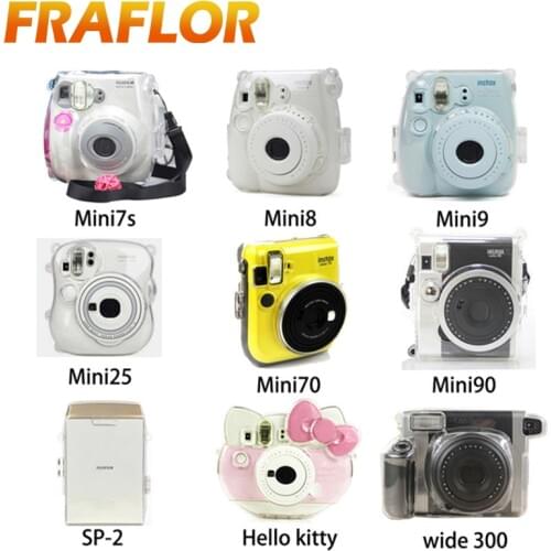 Crystal Case PVC Transparent Case Cover Set For Fuji Fujifilm Instax Wide 300 SQ 6/10 Mini 11/7/8/9/Kitty/70/90 TSUMTSUM SP-2