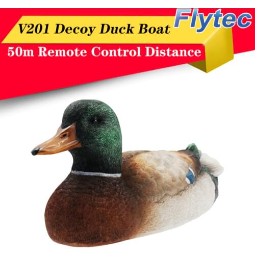 Flytec V201 2 in 1 RC Racing Duck Boats Radio Remote Controlled Bait Ship RTR Toys for Fishing Mini Fish Finder Model for Kids