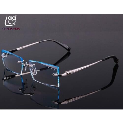 Luxury PRIVATE Custom Manual Pure Titanium Frame Diamond Cut High-elastic Tinted Lenses Prescription Glasses Photochromic
