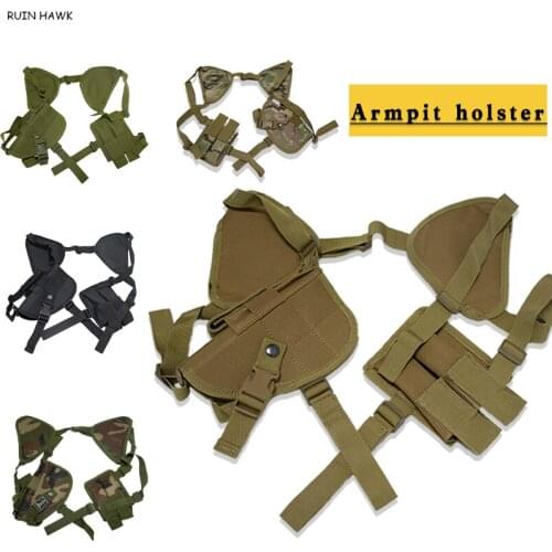 Removable Combination Pistol Holster Tactical Holster Hidden Under right sides Armpit General Purpose Shoulder Holster
