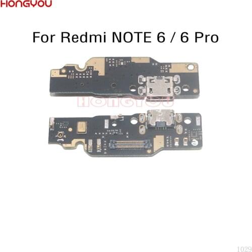 USB Charge Dock Board Charging Socket Jack Port Plug Connector Flex Cable For Xiaomi Redmi NOTE 6 / 6 Pro